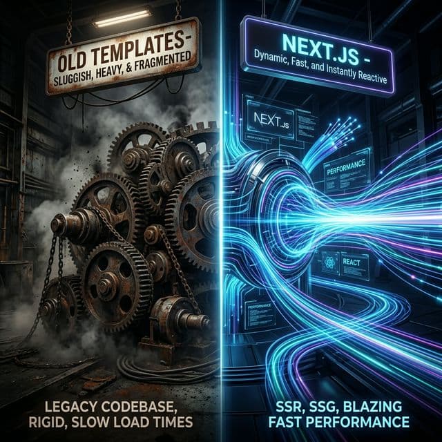 WordPress vs. Next.js: Hazır Şablonlar İşletmenize Neden Müşteri Kaybettiriyor?